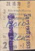 DB Rückfahrkarte: Metzingen-Horb über Reutlingen 2.Kl. 51-55 Km, 8,20 DM,  29.10.1970 - Europe