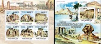 Mozambico 2011, Archeology In Africa, Ancient Egypt, 6val In BF +BF - Arqueología