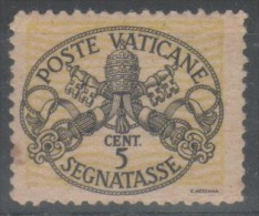 Vaticano 1946 - Segnatasse 5 C. (2 Scan) - Segnatasse