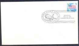 USA 1989 Cover: Space Weltraum Espace: World Stamp Expo: Space Day Space Shuttle Cancellation - Etats-Unis