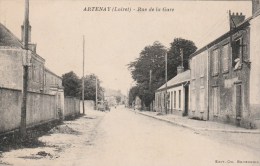 CPSM ARTENAY (Loiret) - La Rue De La Gare - Artenay