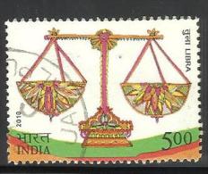 INDIA, 2010, FINE USED, Astrological Signs, (Zodiac), 1 V, Libra - Oblitérés