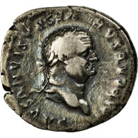 Monnaie, Vespasien, Denier, TTB, Argent, Cohen:222 - Die Flavische Dynastie (69 / 96)