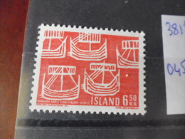 ISLANDE TIMBRE OU SERIE  YVERT N° 381** - Unused Stamps