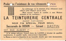 VERVIERS - DISON (4820) - Textile : Teinturerie Centrale, 107 Rue Albert 1er.  Maison Tart-Dejong, Gérant : Bastin. CPSM - Dison