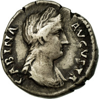 Monnaie, Sabine, Denier, TTB+, Argent, Cohen:3 Var. - The Anthonines (96 AD To 192 AD)