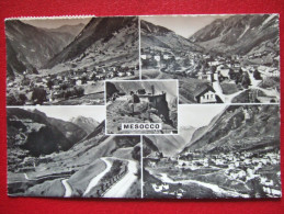 SUISSE - MESOCCO - CARTE MULTI-VUES - " CARTE TRES RARE " + CACHET ET AFFRANCHISSEMENT.... - Mesocco