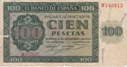 BILLETE DE ESPAÑA DE 100 PTAS 20/05/1936 SERIE N EN CALIDAD RC+ (BANK NOTE) - 100 Peseten