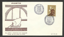Portugal Cachet Commémoratif  Fête De La Ville Porto 1972 Event Postmark Oporto City Festival - Postal Logo & Postmarks