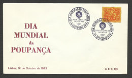 Portugal Cachet Commémoratif  Journée Mondiale D´Epargne Banque CGD 1972 Event Postmark Savings Day - Flammes & Oblitérations