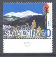 1997 Slovenia Slowenien Slovenie MNH ** Mountains Berge Montagne: Mount Seneznik Flowers Flora Minata - Geography