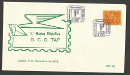 Portugal Cachet Commémoratif  Expo Philatelique TAP Aviation Lisbonne 1972 Event Postmark Philatelic Expo Lisbon - Postal Logo & Postmarks