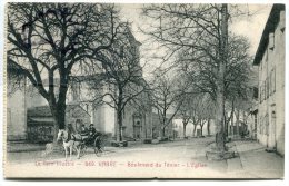 - 849 - VABRE - ( Tarn ) - Boulevard Du Ténier, L'Eglise, Attelage, écrite, Coins Ok, TBE, Scans. - Vabre