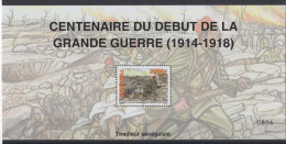Sénégal 2014 Bloc Mi. 108 Centenaire De La Grande Guerre 1914-18 Block Sheetlet Centenary World War I 1. Weltkrieg MNH - Sénégal (1960-...)