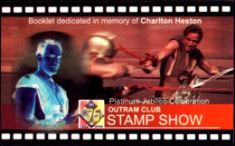 CINEMA-DEDICATED IN MEMORY OF CHARLTON HESTON-STAMPS BOOKLET-SCARCE-MNH-INDIA-BL-12 - Verzamelingen & Reeksen