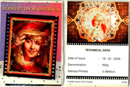 CINEMA-INDIAN ACTRESS-MADHUBALA-SPECIAL ISSUE-STAMPS BOOKLET-SCARCE-MNH-INDIA-BL-16 - Colecciones & Series