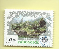 TIMBRES -  STAMPS - CAP VERT / CAPE VERDE - 1987 - TOURISME -  VUES DU CAP VERT - TIMMBRE OBLITÉRÉ - Kap Verde