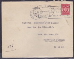 Cachets Militaires - Lettre - Militaire Stempels Vanaf 1900 (buiten De Oorlog)