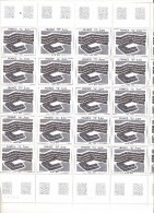 FRANCE  FEUILLE COMPLETE DE 25 TIMBRES N°2075  NEUF **  DE1980 - Feuilles Complètes