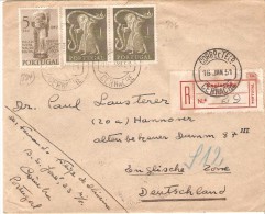 CARTA CIRCULADA DE PORTUGAL PARA A ALEMANHA - Storia Postale