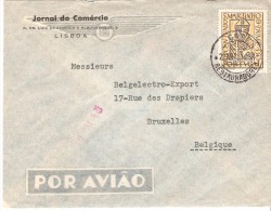 CARTA CIRCULADA DE PORTUGAL PARA A BELGICA - Storia Postale