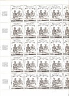 FRANCE  FEUILLE COMPLETE DE 25 TIMBRES N° 1983  NEUF **  DE 1978 - Full Sheets