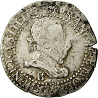 Monnaie, France, Demi Franc, 1587, Rouen, TB+, Argent, Duplessy:1131 - 1574-1589 Hendrik III