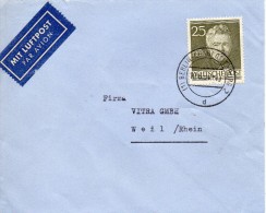 ALLEMAGNE BERLIN TIMBRE N°84 SEUL SUR LETTRE 1954 - Lettres & Documents