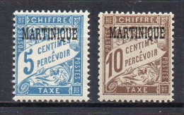 2/ Martinique Taxe N° 1 & 2 Neuf  XX  , Cote  8,00€ , Disperse Trés Grosse Collection ! - Timbres-taxe