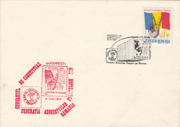 ROMANIAN PHILATELISTS CONGRESS, SPECIAL COVER, 1990, ROMANIA - Brieven En Documenten