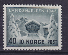 Norway 1943 Mi. 294     40 Ø + 10 Ø Norwegische Landeshilfe Naturalienspeicher MH* - Ungebraucht