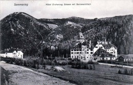 SEMMERING (NÖ) / Hotel Erzherzog Johann Mit Sonnwendstein, Gel.1908, Seltene Spendemarke, - Semmering