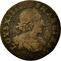 Monnaie, France, Double Tournois, 1638, B+, Cuivre, Gadoury:11 - 1610-1643 Lodewijk XIII Van Frankrijk De Rechtvaardige