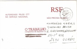 CARTA CIRCULADA EM PORTUGAL - Storia Postale