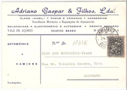 POSTAL CIRCULADO EM PORTUGAL - Lettres & Documents