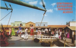 Fairbanks, Alaska Centennial Exposition, 'Nenana' Stern Wheeler River Boat Gangplank, C1960s Vintage Postcard - Fairbanks