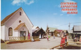 Fairbanks, Alaska Centennial Exposition, Gold Rush Town Main Street Scene, C1960s Vintage Postcard - Fairbanks