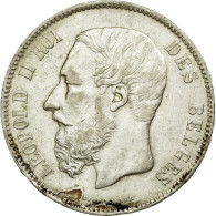 Monnaie, Belgique, Leopold II, 5 Francs, 5 Frank, 1869, TTB, Argent, KM:24 - 5 Frank