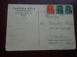 Hungary -Varga Béla Hengermalma  (Molen Moulin Mühle Mill) KURD , Tolna M. 1940       D133576.6 - Lettres & Documents