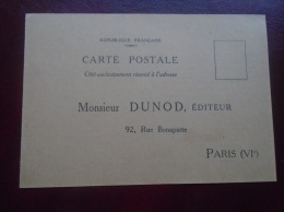 France  Carte Postale - Monsieur DUNOD  , Éditeur  - 92, Rue Bonaparte  Paris VI    D133576.14 - Autres & Non Classés