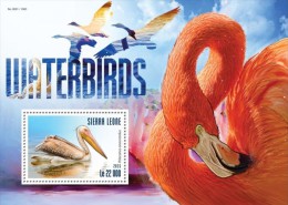 Sierra Leone. 2015 Waterbirds. (319b) - Flamencos