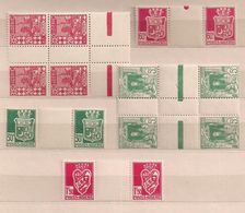 ALGERIA 1926-42 COAT Of ARMS 3PAIRES PAIRS BLOCK Of 4 MNH*** - Altri & Non Classificati