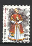 INDIA, 2010, FINE USED, Velu Thampi, Veluthampi, Kalkulam Born, Costume, Tree, - Gebraucht