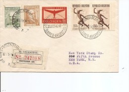Argentine ( Lettre Recommandée De 1940 De BuenosAires Vers Les USA à Voir) - Lettres & Documents
