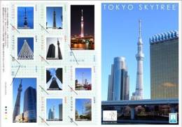 Japan 2012 Limited Issue Tkoyo Sky Tree Sheets MNH** - Ongebruikt