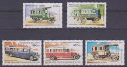 GUINEA  Serie 5 Sellos Nuevos "AUTOCARES ANTIGÜOS"     S-156 - Bussen