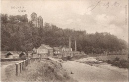 DOLHAIN-LIMBOURG (4834) : L'Eglise De Dolhain. Usine - "Volailles Pour La Ponte - Oeufs En Gros". CPA. - Limbourg