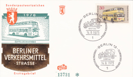 DOPPELDECKAUTOBUS,FDC COVERS,1973,BERLIN,GERMANY - Bus