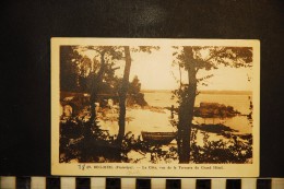 Delcampe - CP, 29, BEG MEIL La Cote Vue De La Terrasse Du Grand Hotel N°69 Edition J Nozais  RARE Vue - Beg Meil