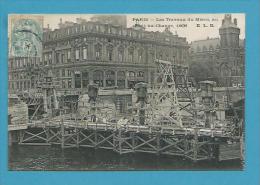 CPA Les Travaux Du Métro Au Pont Au Change 1906 PARIS XVIIIème - Metro, Stations